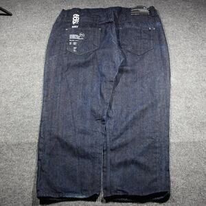 Rocawear Baggy Jeans Mens 42 Blue Dark Wash Skater Jesse Pinkman Hip Hop Y2K